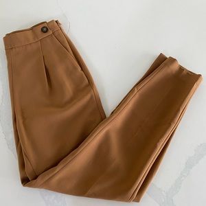 RW and Co. camel coloured suit pants